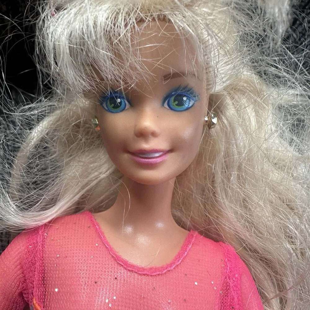 Vintage 1993 Mattel Gymnastics Gymnast Barbie Doll Outfit Shoes